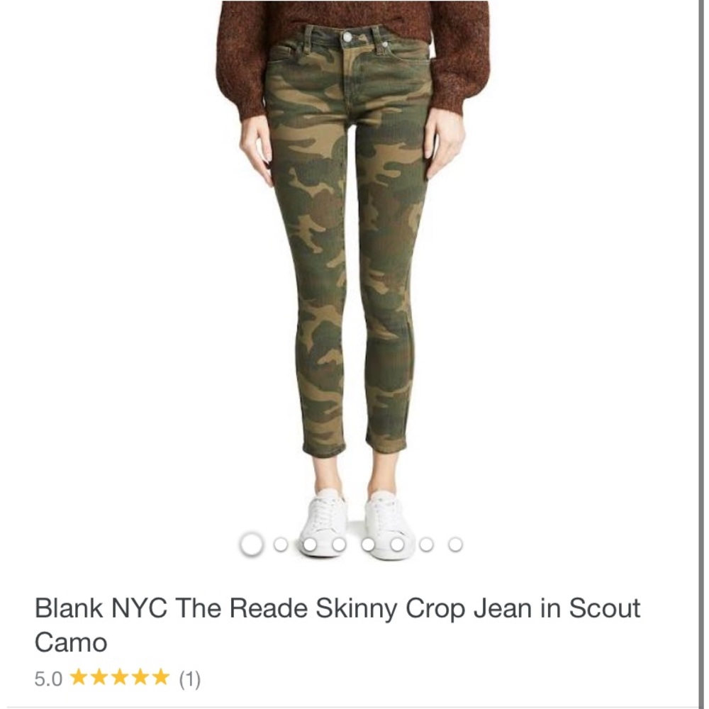 Green camp jeans from blank NYC